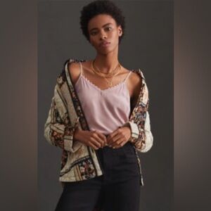 ‼️RARE‼️🎸Anthropologie 🎸🔥NWT🔥Daily Practice Silk Cami in Maeve— XS